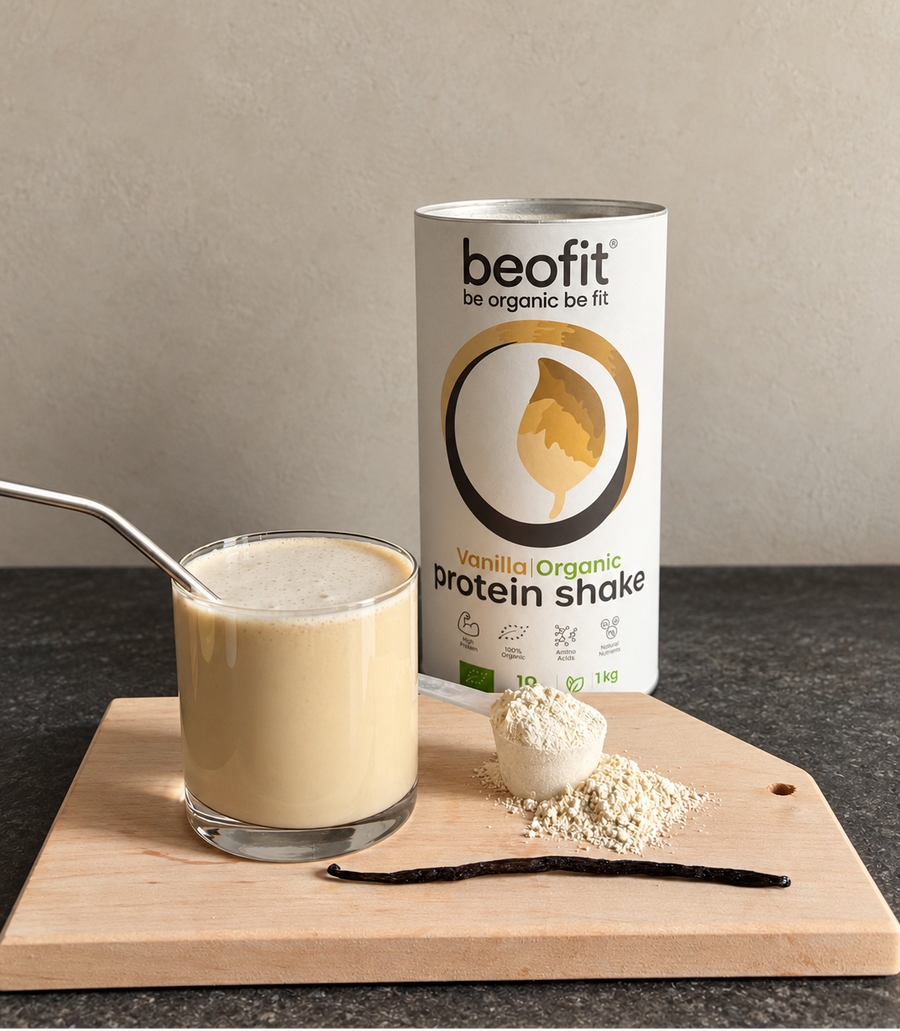 Beofit organic vegan vanilla protein shake 1 kg